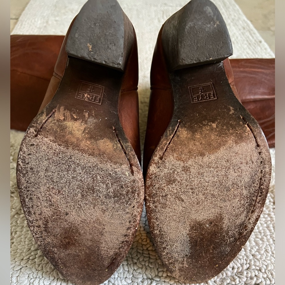 Frye Women's Brown Heeled Boots - Picture 5 of 8